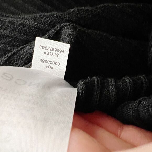 Vince Ribbed Merino Wool Scoop-neck Dress In Black Sz S - Picture 12 of 14